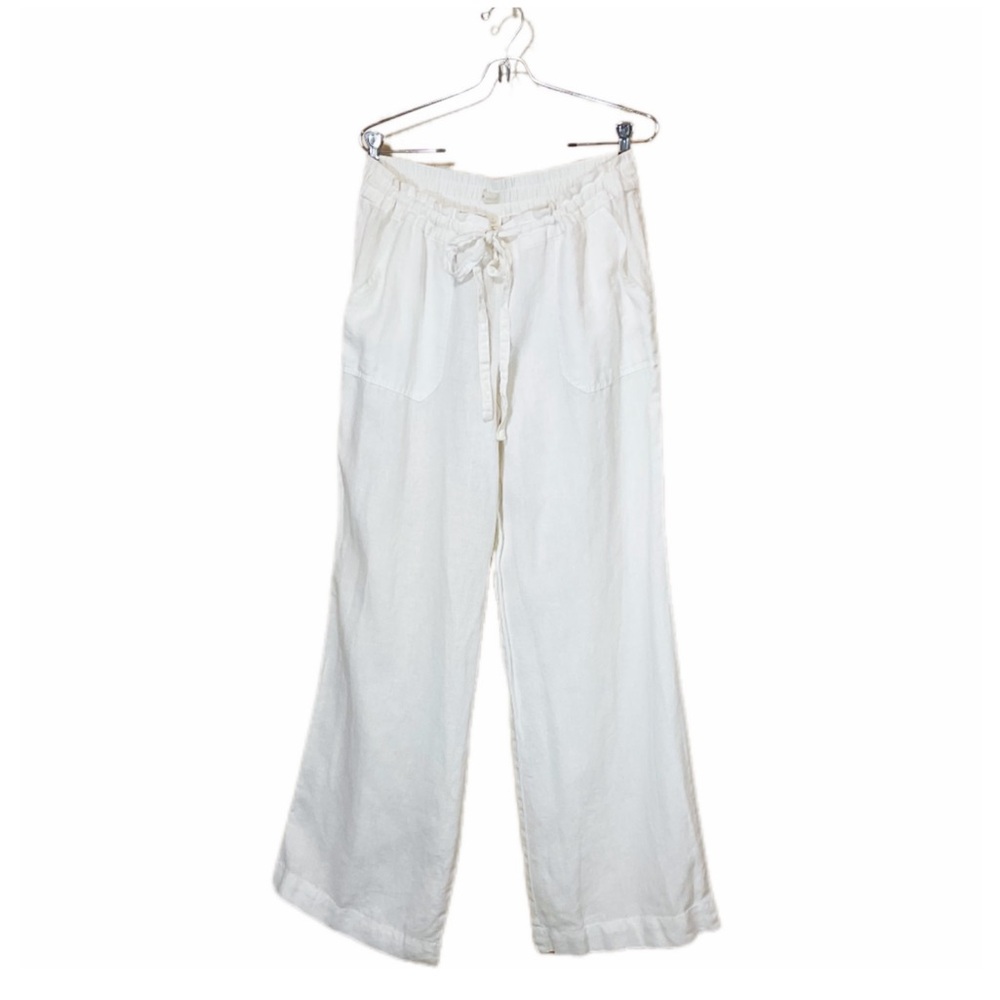 Stem Linen Wide Leg Drawstring Pants - Picture 2 of 7